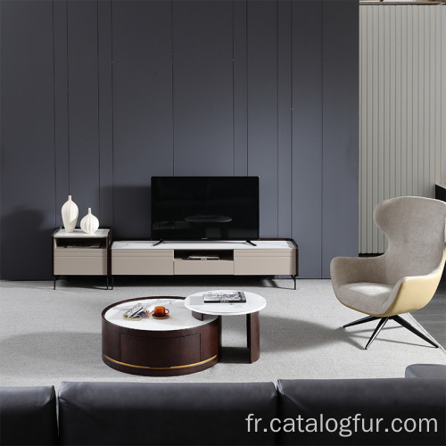 Meubles de salon modernes en bois meuble TV table basse table d&#39;appoint pour le minimalisme
